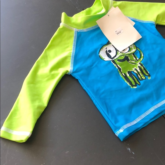 Flap Happy Boys' Baby UPF50+Graphic Rash Guard NWT - Picture 7 of 8